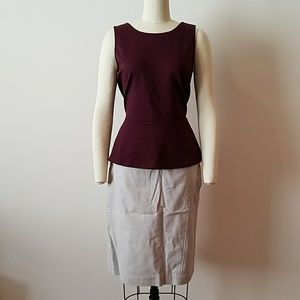 NWT LOFT peplum top